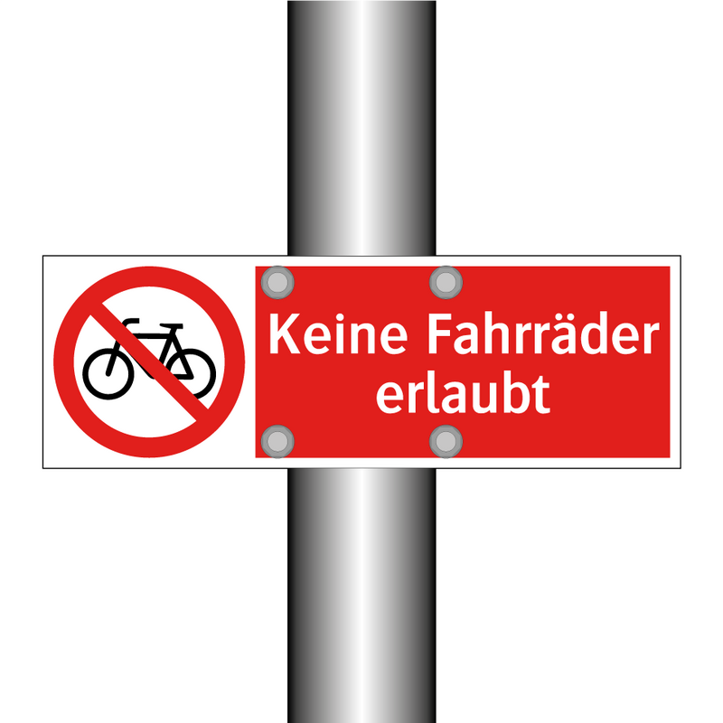 Keine Fahrräder erlaubt