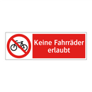 Keine Fahrräder erlaubt