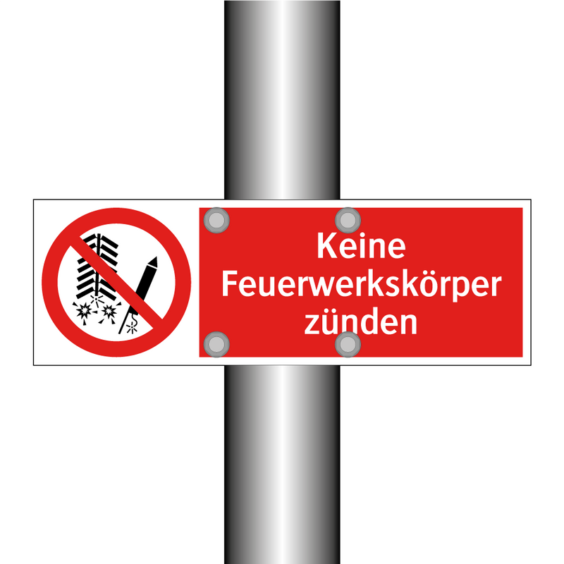 Keine Feuerwerkskörper zünden