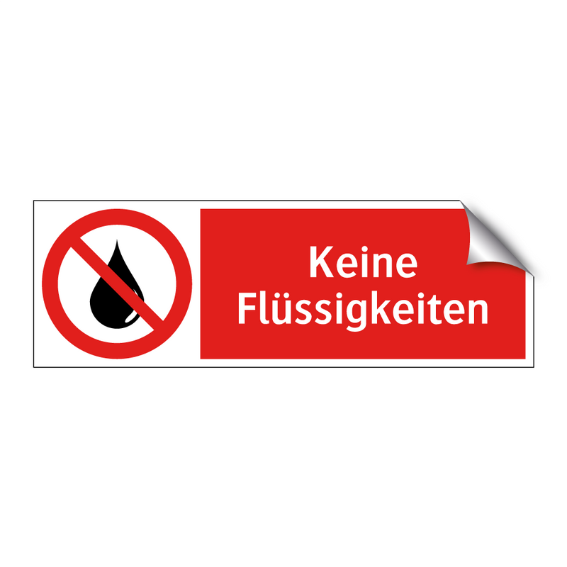 Keine Flüssigkeiten