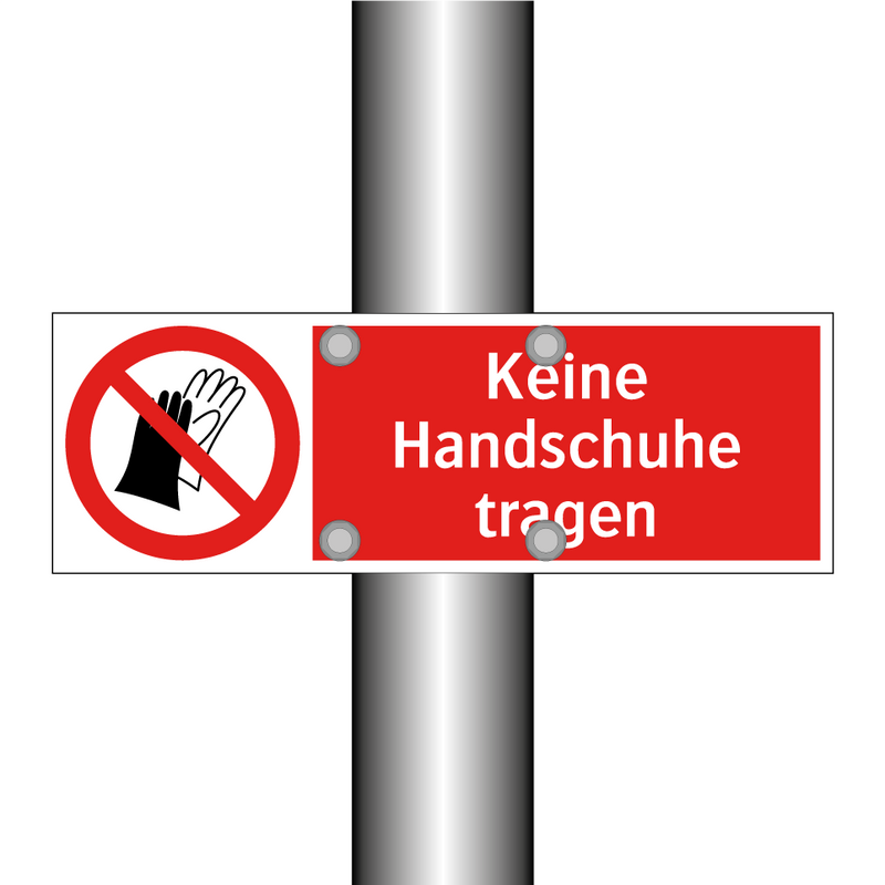 Keine Handschuhe tragen