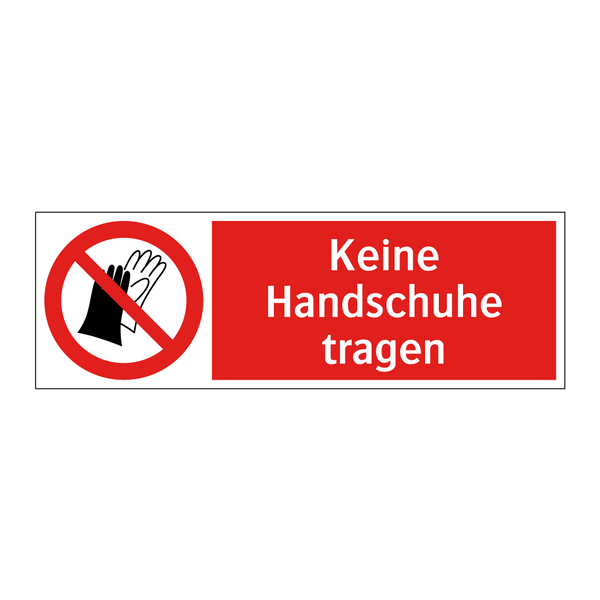 Keine Handschuhe tragen