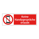 Keine Handygespräche erlaubt