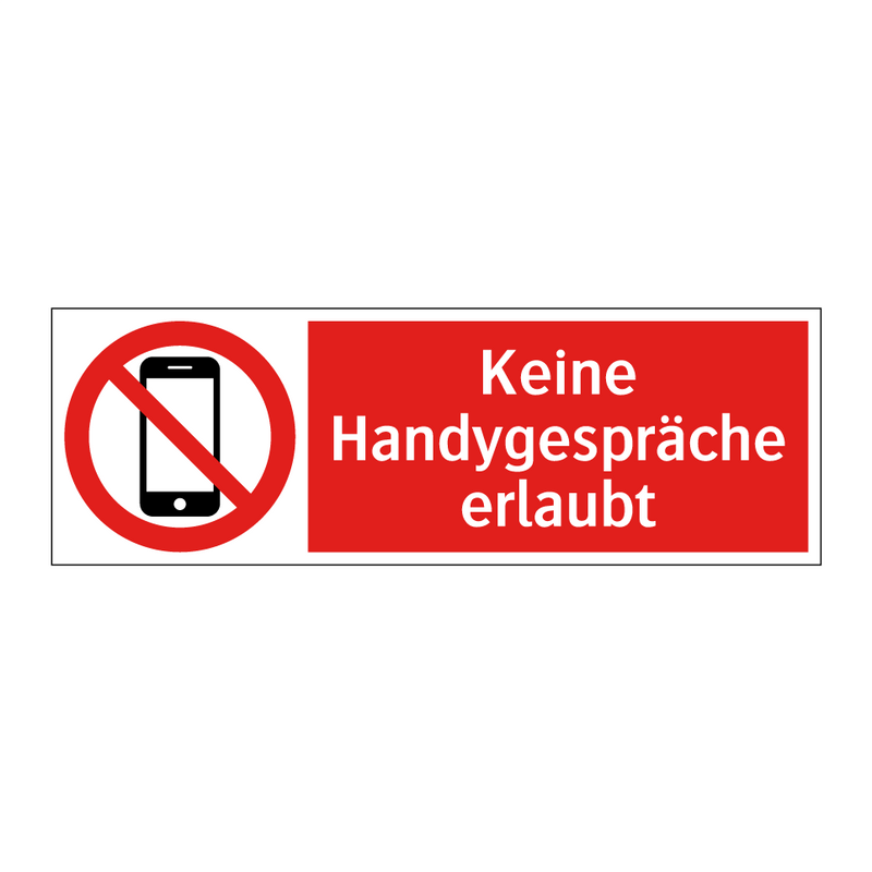 Keine Handygespräche erlaubt