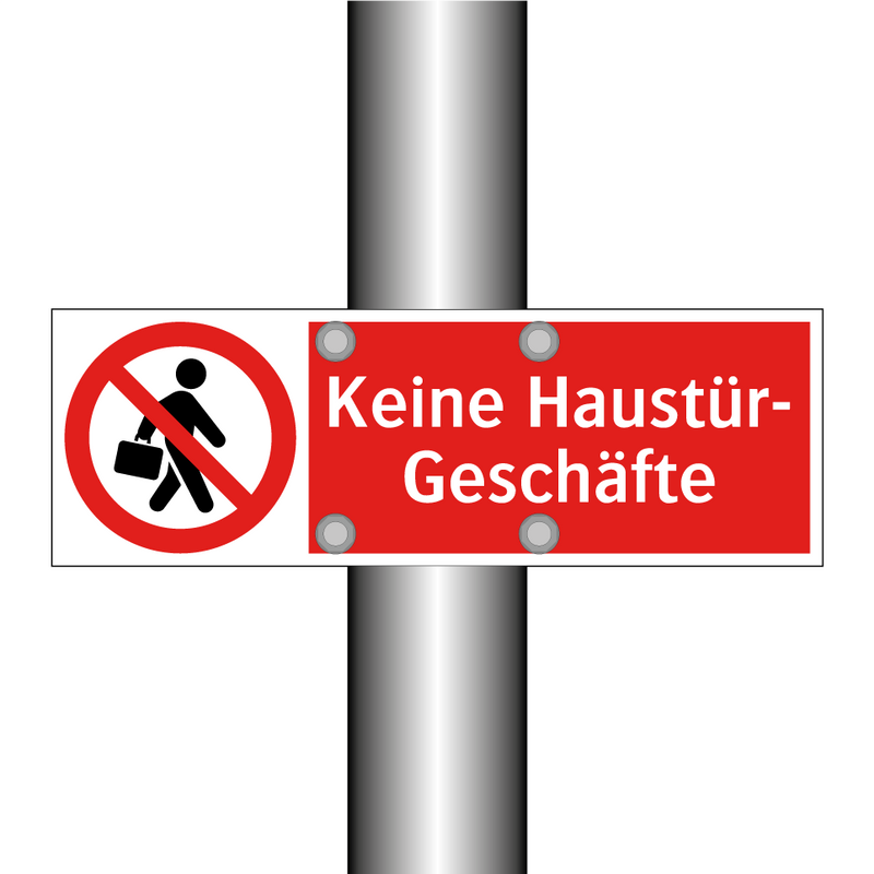 Keine Haustür- Geschäfte