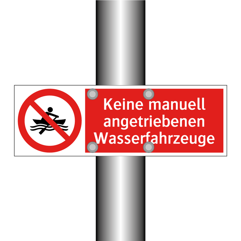 Keine manuell angetriebenen Wasserfahrzeuge