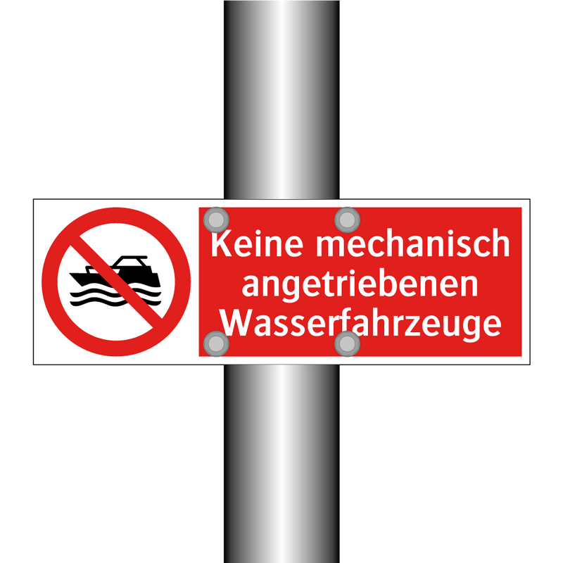 Keine mechanisch angetriebenen Wasserfahrzeuge