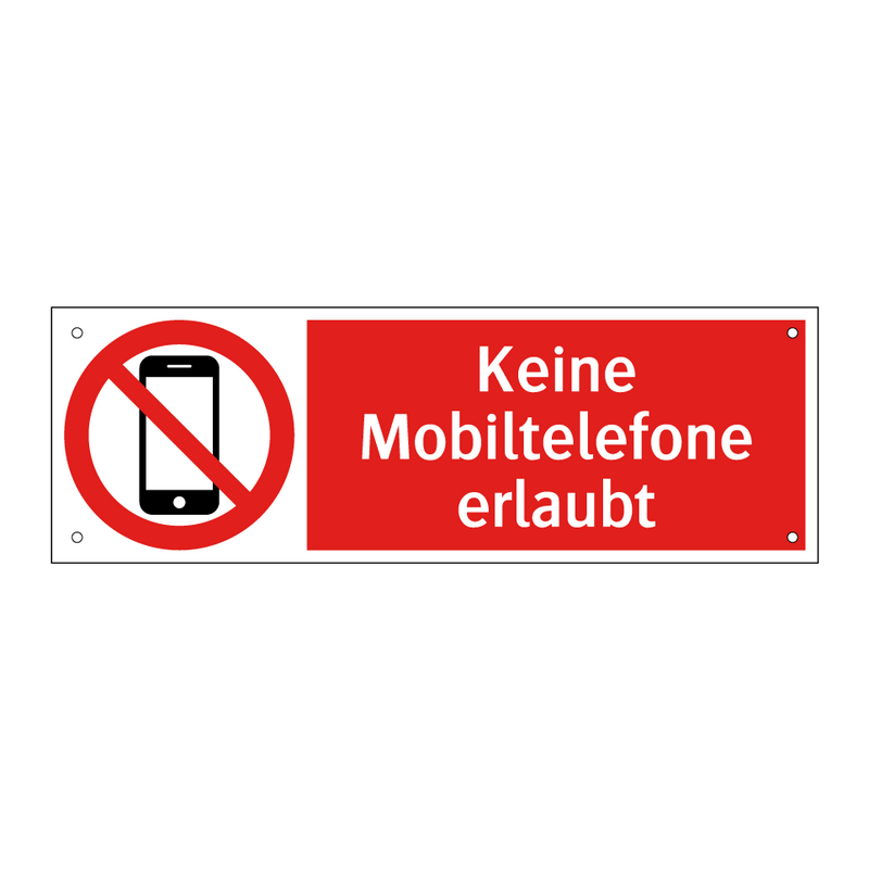 Keine Mobiltelefone erlaubt