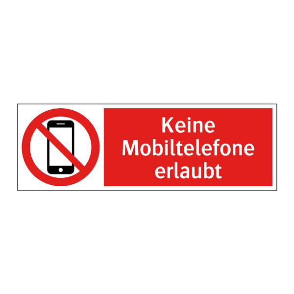 Keine Mobiltelefone erlaubt