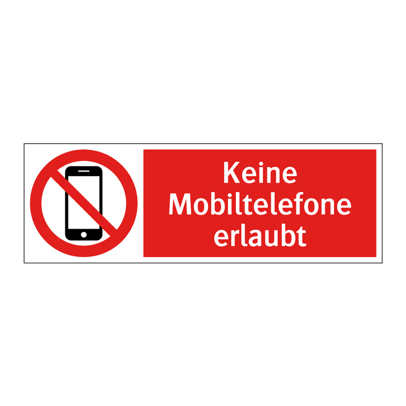 Keine Mobiltelefone erlaubt
