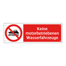 Keine motorbetriebenen Wasserfahrzeuge