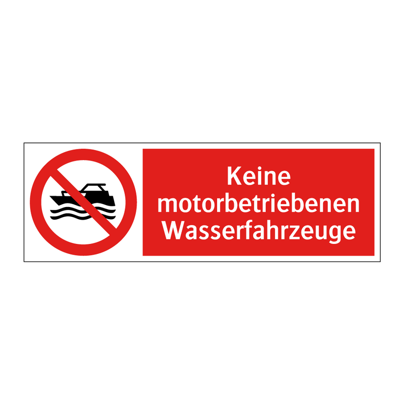 Keine motorbetriebenen Wasserfahrzeuge