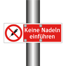 Keine Nadeln einführen