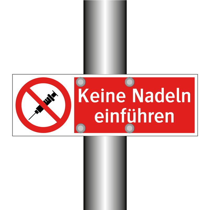 Keine Nadeln einführen