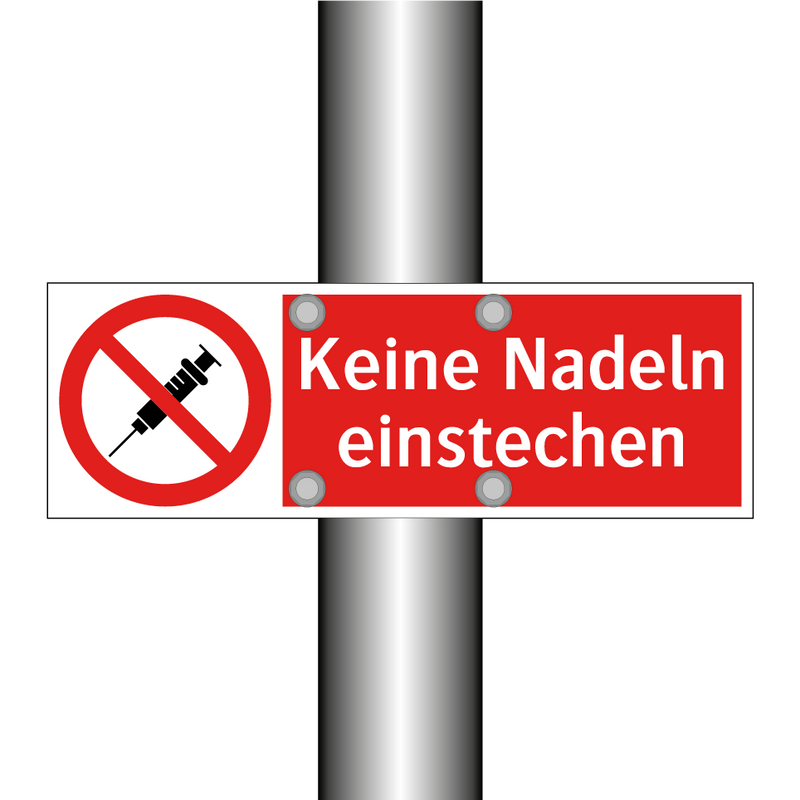 Keine Nadeln einstechen