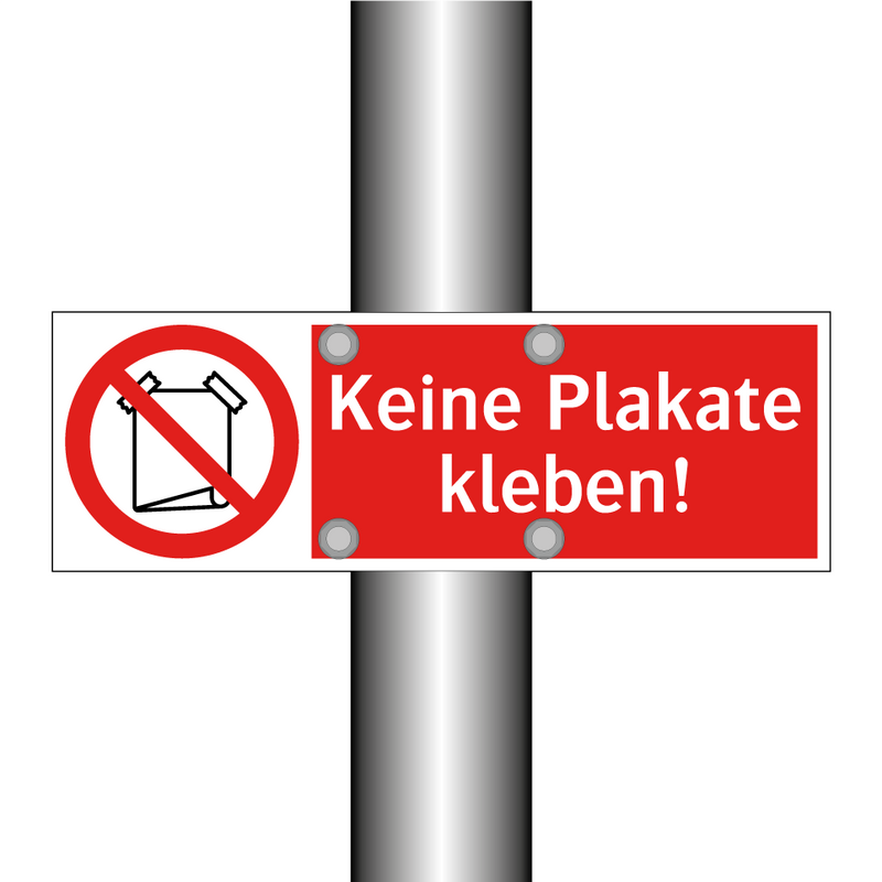 Keine Plakate kleben!