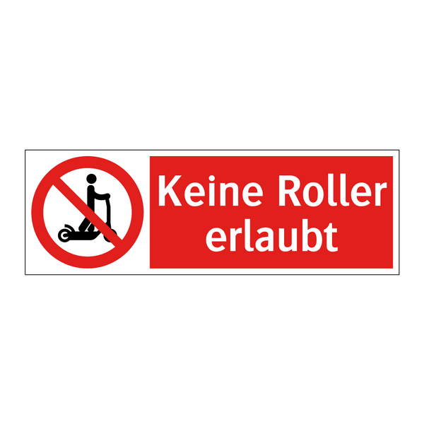 Keine Roller erlaubt