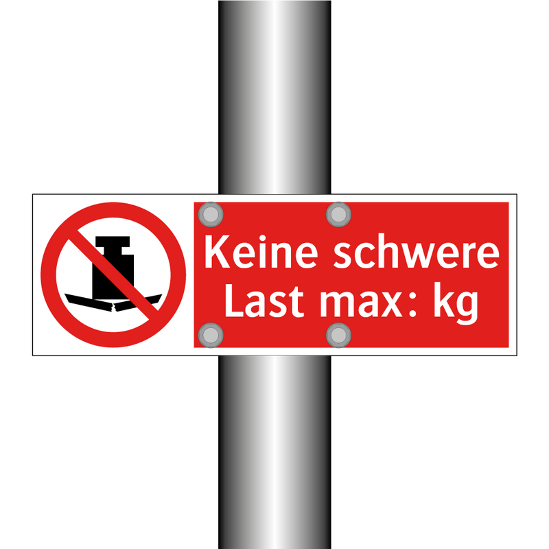 Keine schwere Last max: kg