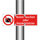 Keine Taschen oder Gepäckstücke