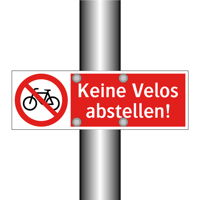 Keine Velos abstellen!