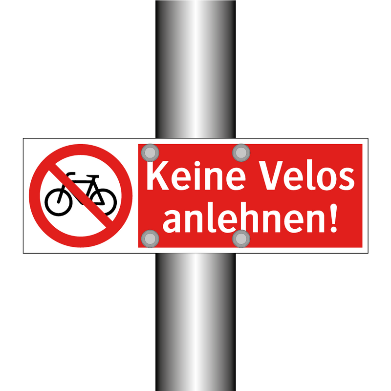 Keine Velos anlehnen!
