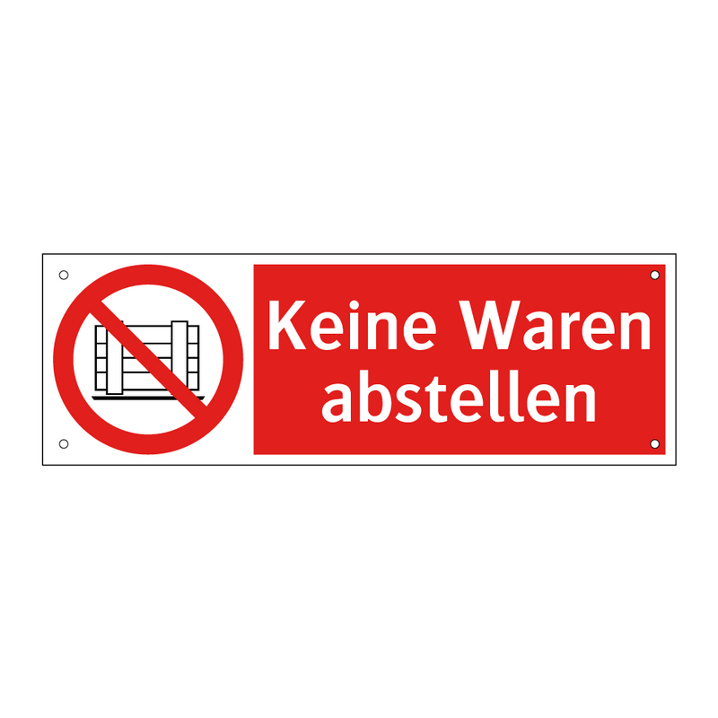 Keine Waren abstellen