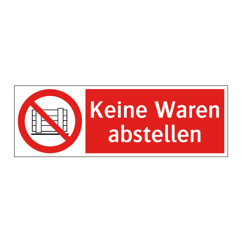 Keine Waren abstellen