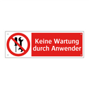 Keine Wartung durch Anwender