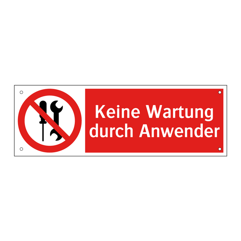 Keine Wartung durch Anwender