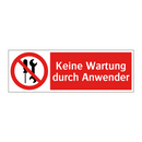 Keine Wartung durch Anwender