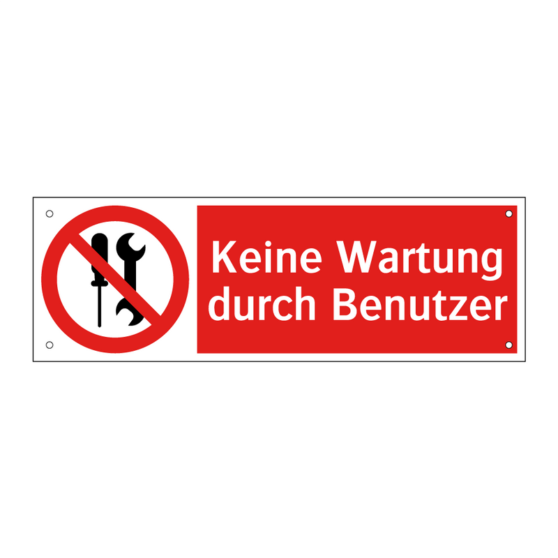 Keine Wartung durch Benutzer