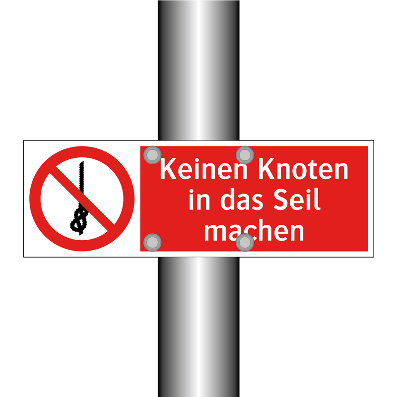 Keinen Knoten in das Seil machen