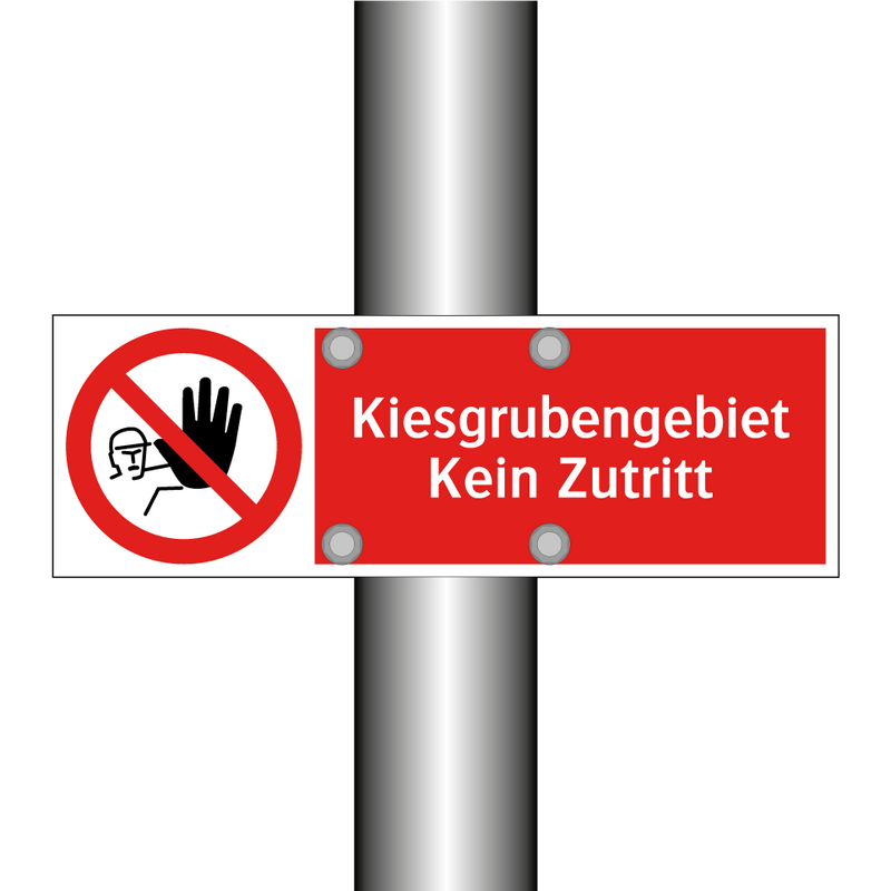 Kiesgrubengebiet Kein Zutritt