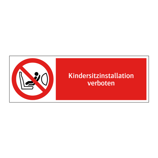 Kindersitzinstallation verboten