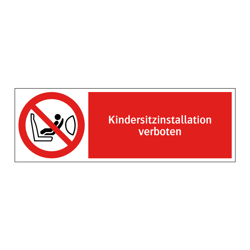 Kindersitzinstallation verboten