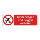 Kinderwagen und Buggys verboten