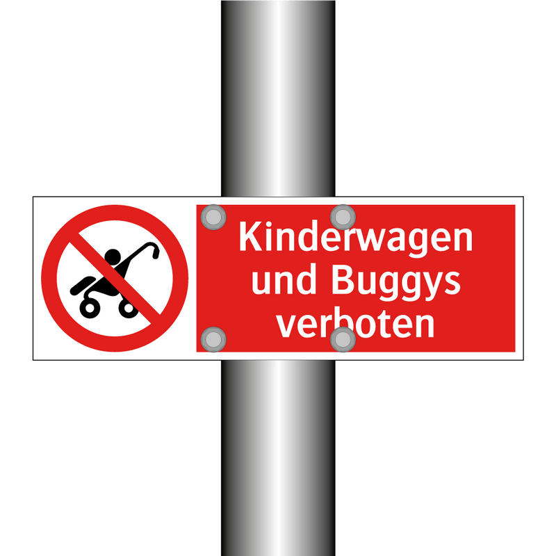 Kinderwagen und Buggys verboten