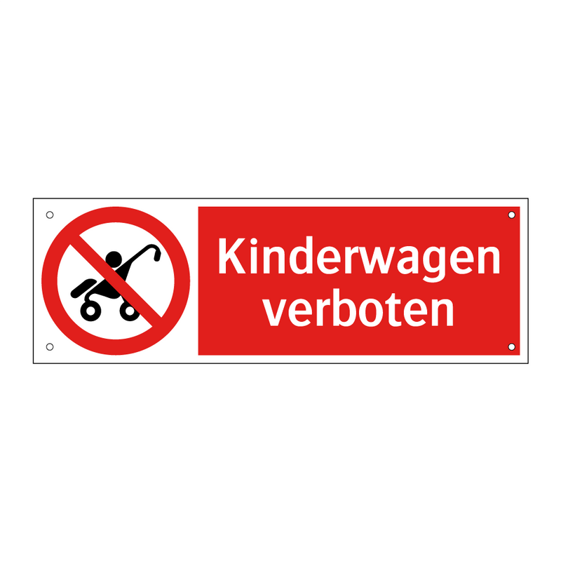 Kinderwagen verboten
