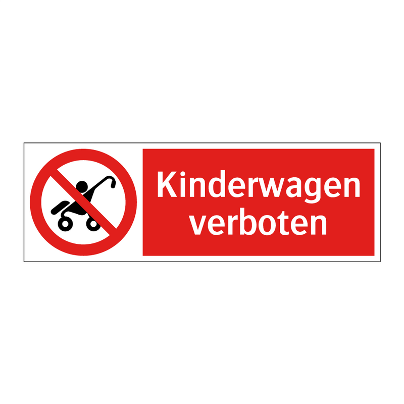 Kinderwagen verboten
