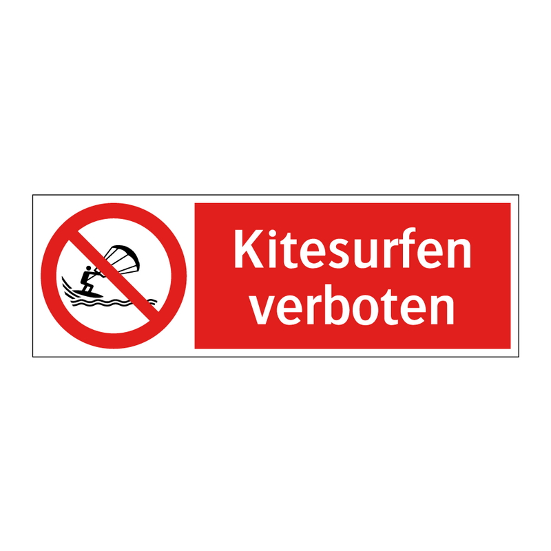 Kitesurfen verboten