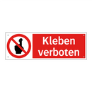 Kleben verboten