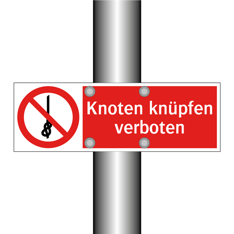 Knoten knüpfen verboten