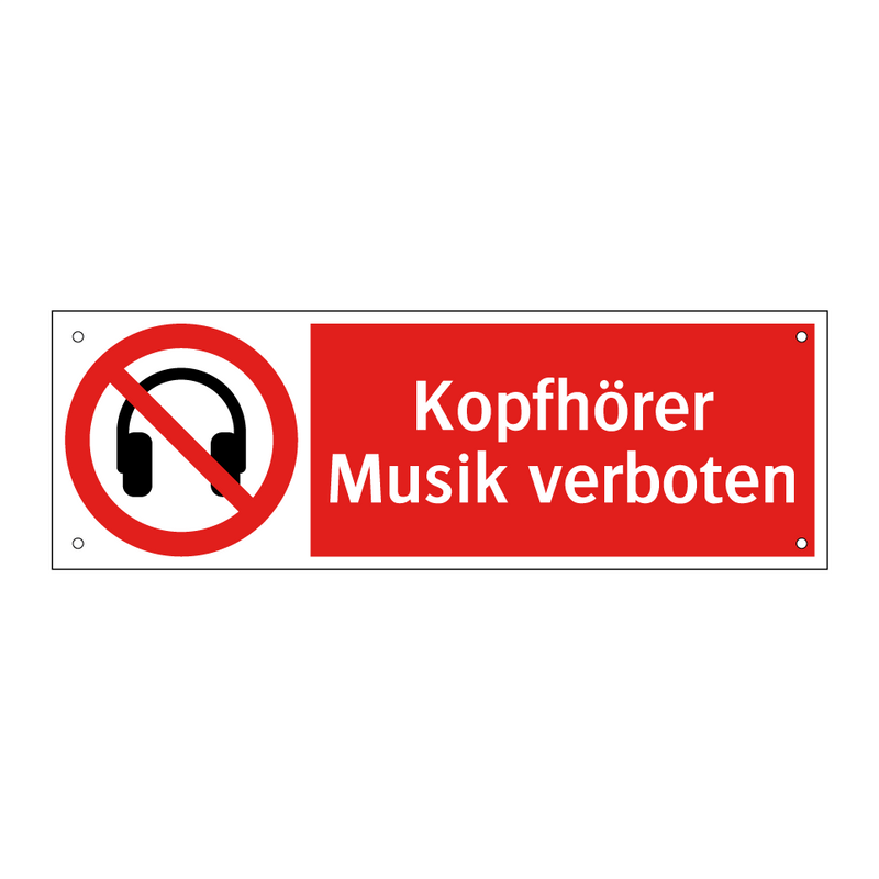 Kopfhörer Musik verboten