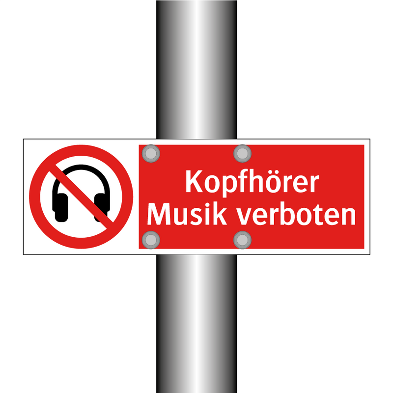 Kopfhörer Musik verboten
