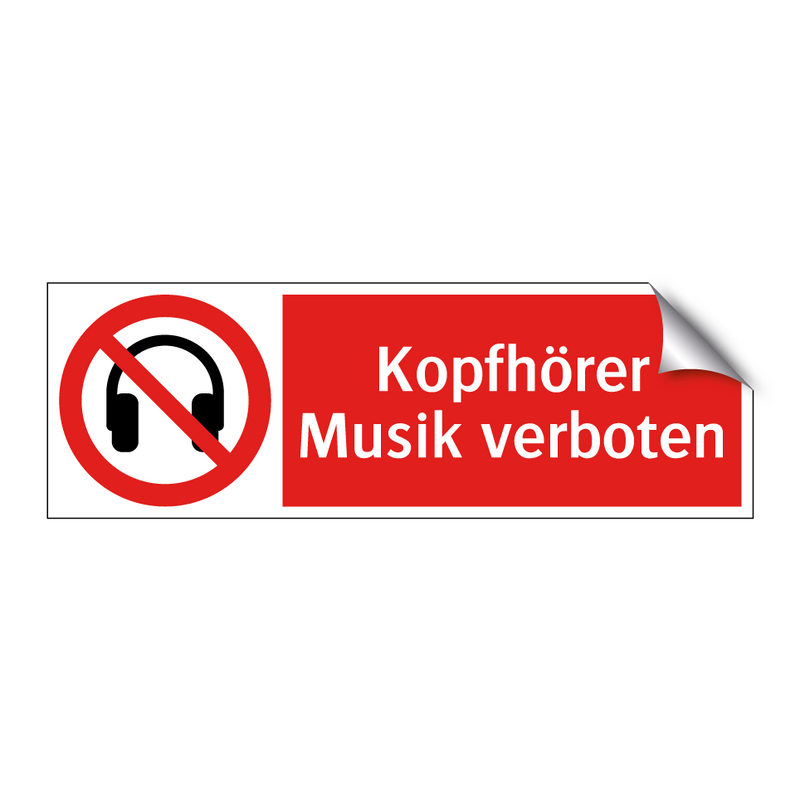 Kopfhörer Musik verboten