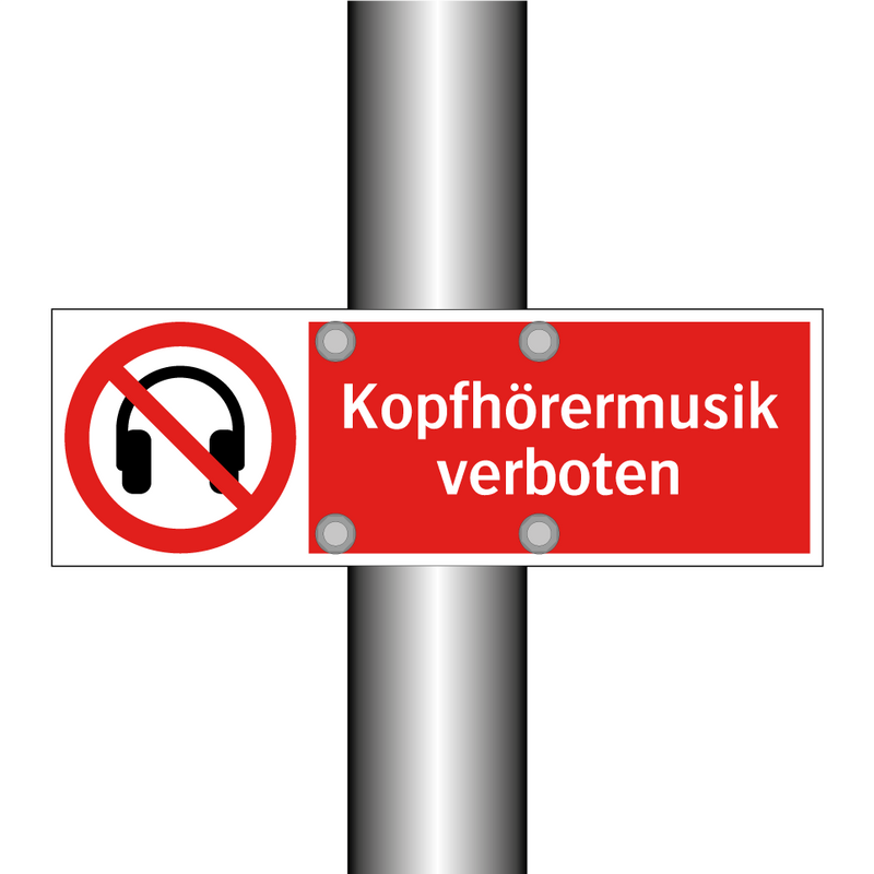 Kopfhörermusik verboten