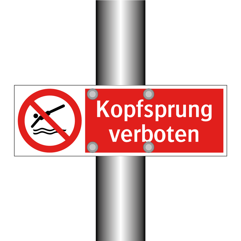 Kopfsprung verboten