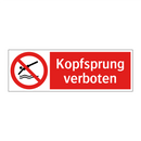 Kopfsprung verboten