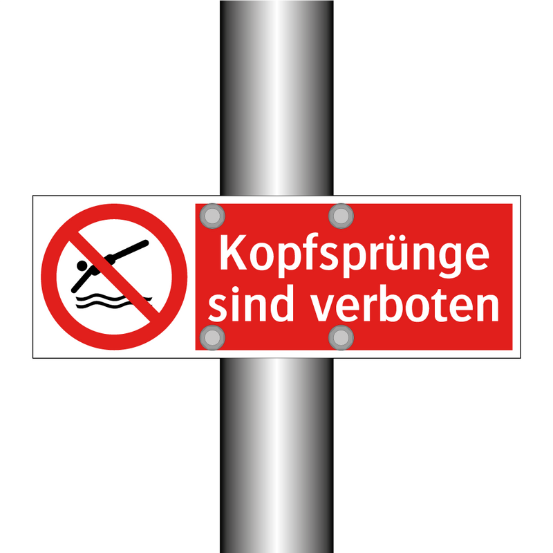 Kopfsprünge sind verboten