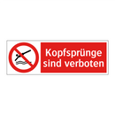 Kopfsprünge sind verboten